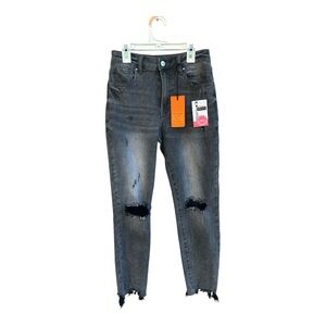 A couple of gray RISEN jeans